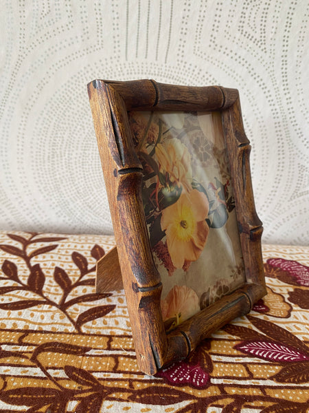 Bamboo-style Hand-made Wooden Photo Frame