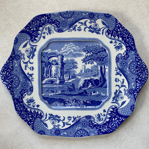 westvillagewares vintage spode blue italian ceramic decorative plate